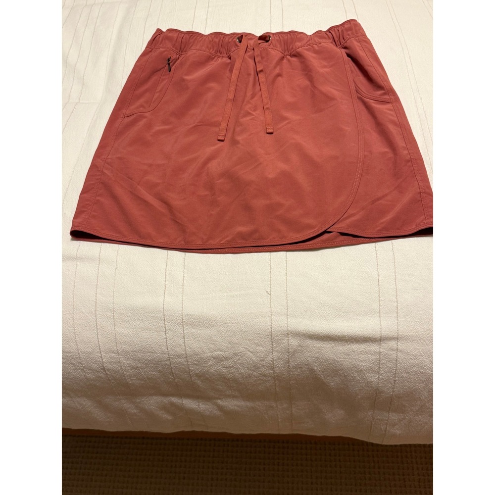 Patagonia Fleetwith Skort Womens M Rosehip Pink Hiking Golf Zip Pocket 58635